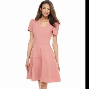 Gal meets Glam rose colored Kate dress